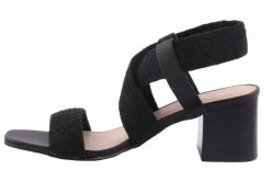 BRONTE BLACK WOVEN -shoe Shop C1029.BLK 2