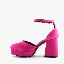 ALIX PINK SATIN -shoe Shop C1266 3jpg