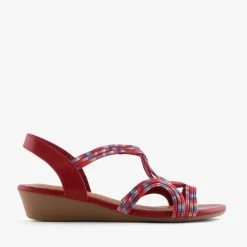 RANDI RED MULTI -shoe Shop J1435 2