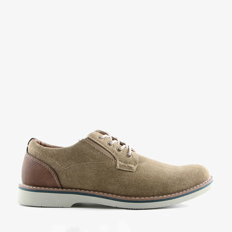 Florsheim BARKLAY PLAIN CANVAS KHAKI 4 Florsheim BARKLAY PLAIN CANVAS KHAKI - Image 2