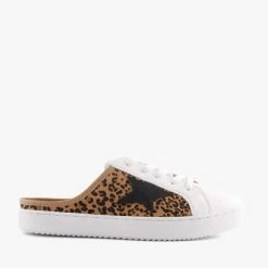 VANGO WHITE TAN CHEETAH -shoe Shop M1085.WHT 2