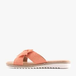 FABRIC ORANGE LINEN -shoe Shop Q2112 3