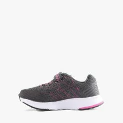 WEAVE-V GIRLS CHARCOAL/FUSCHI -shoe Shop RC123.GRE 3