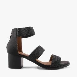 FITTING BLACK RAFIA -shoe Shop S1662.BLK 2