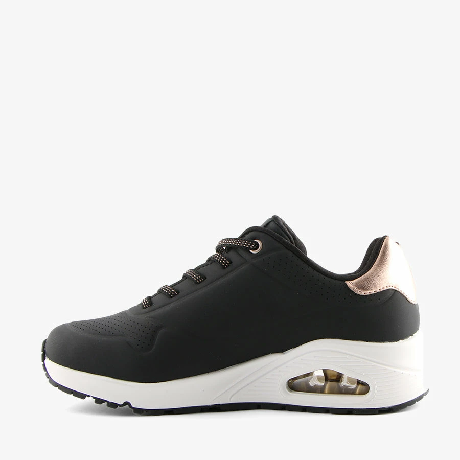Skechers UNO-SHIMMER AWAY BLACK/WHITE 5 Skechers UNO-SHIMMER AWAY BLACK/WHITE - Image 3