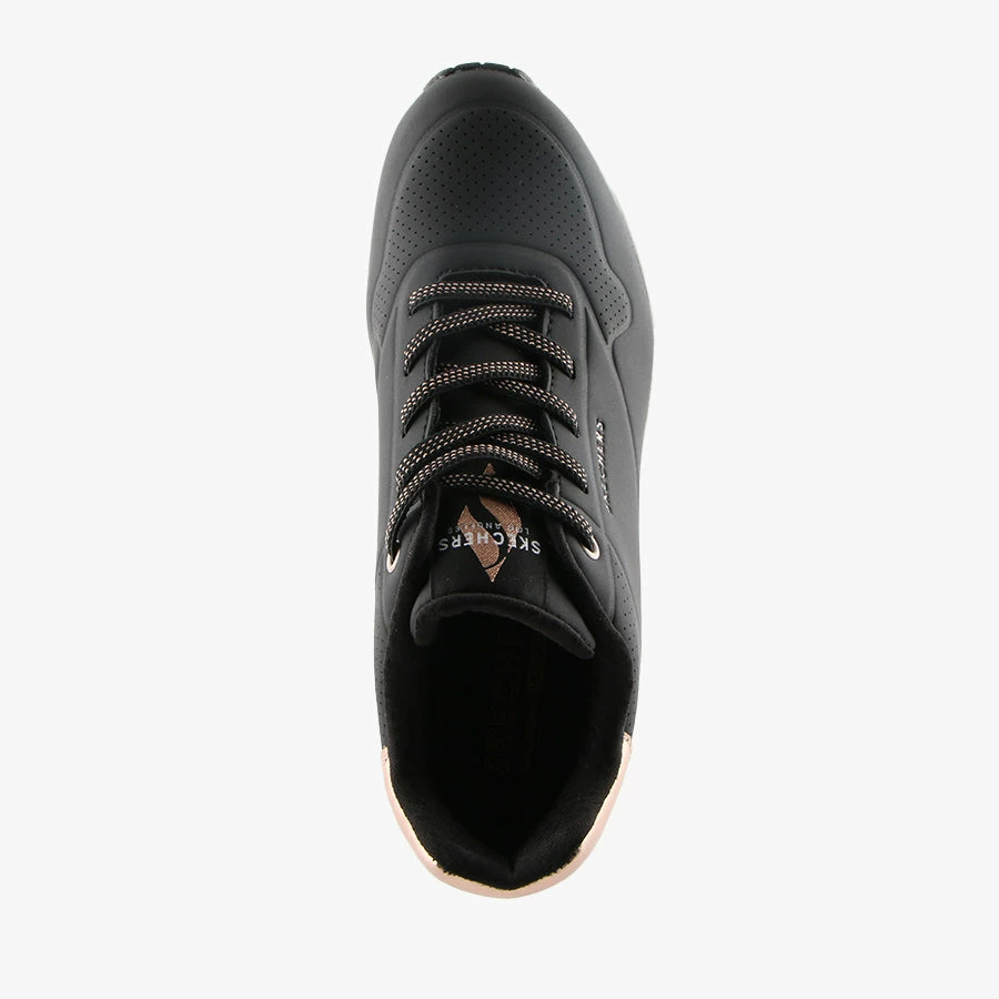 Skechers UNO-SHIMMER AWAY BLACK/WHITE 6 Skechers UNO-SHIMMER AWAY BLACK/WHITE - Image 4