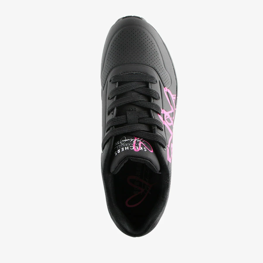 Skechers UNO-DRIPPING IN LOVE BLACK/PINK 6 Skechers UNO-DRIPPING IN LOVE BLACK/PINK - Image 4