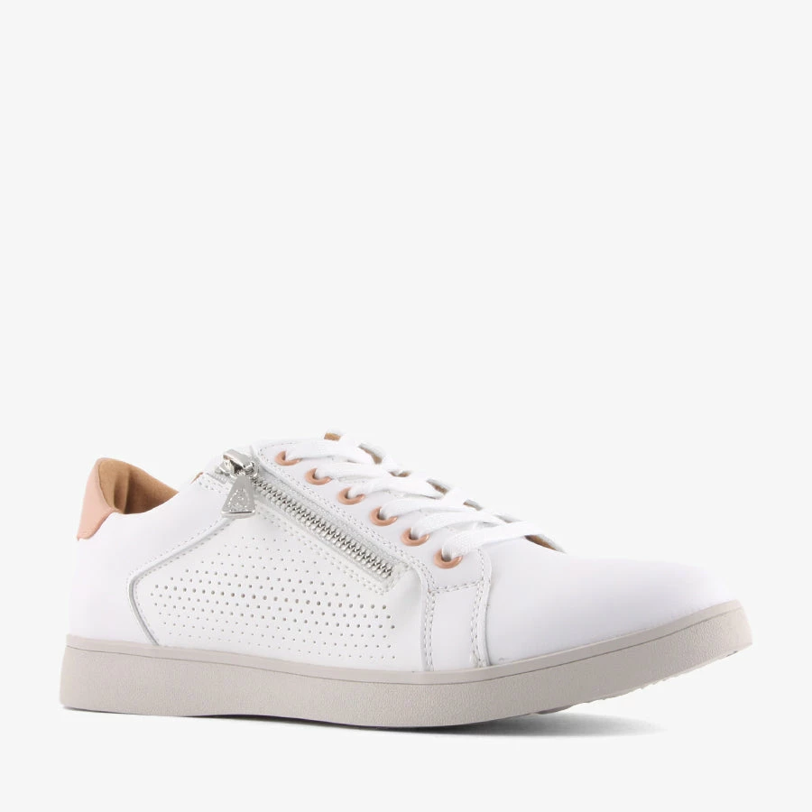 Hush Puppies MIMOSA PERF WHITE/BLUSH 3 Hush Puppies MIMOSA PERF WHITE/BLUSH